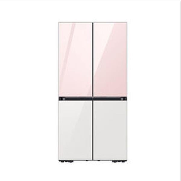 비스포크 4도어 냉장고 875L 글램핑크&글램화이트